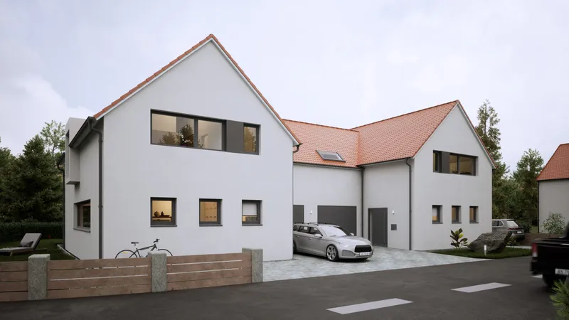 Doppelhaus Neubausiedlung — Scheuschner Projekt — 2022